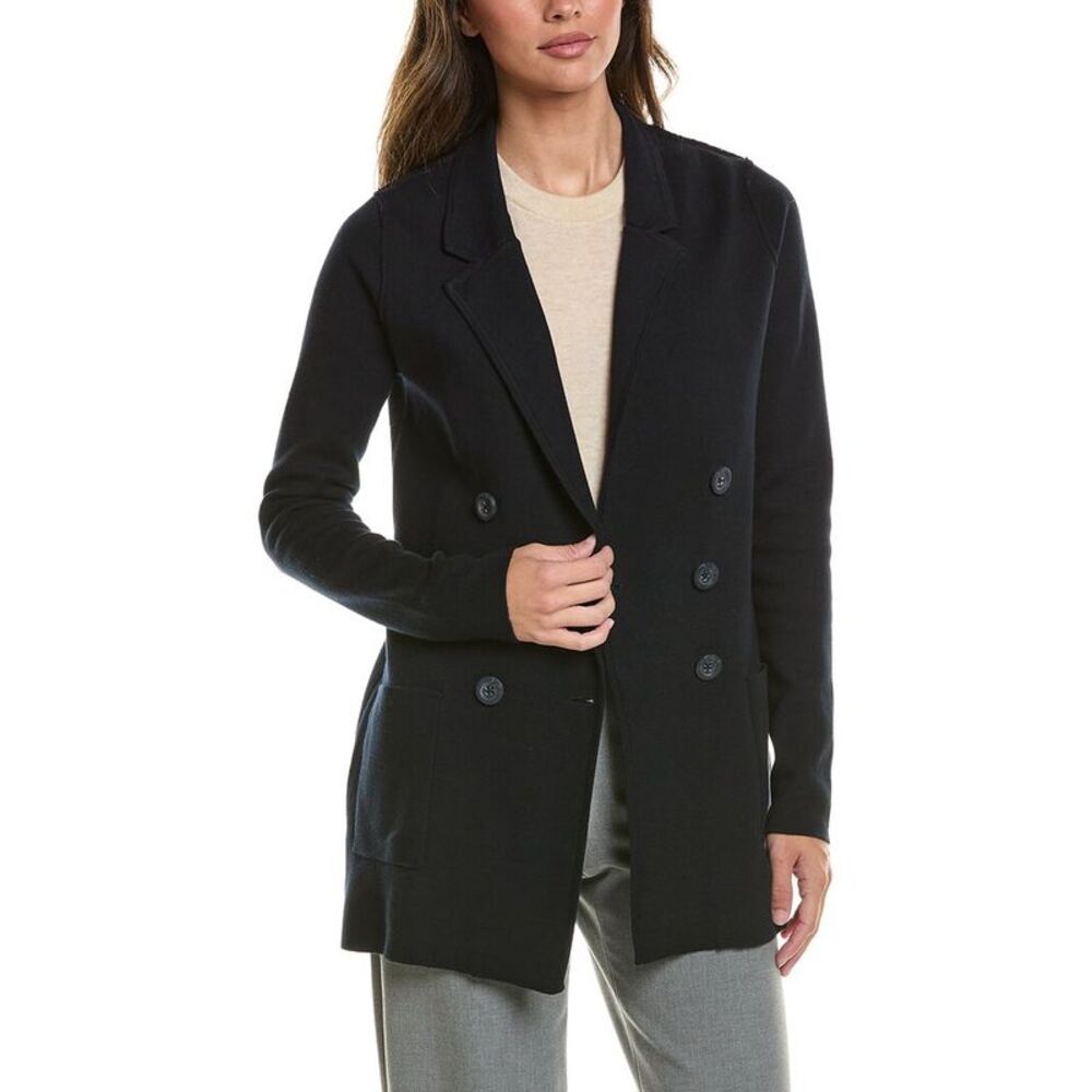 Autumn Cashmere Womens  Boyfriend Milano Blazer, Navy